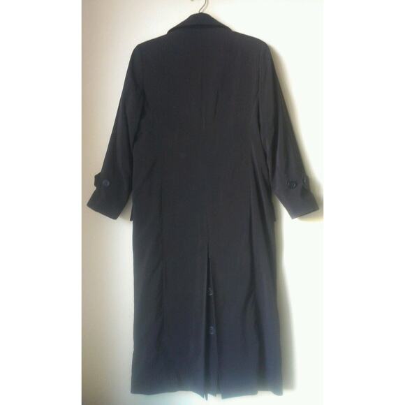 Delta Collection Uniform Long Heavy Coat Black Women's sz 2P - Picture 5 of 9